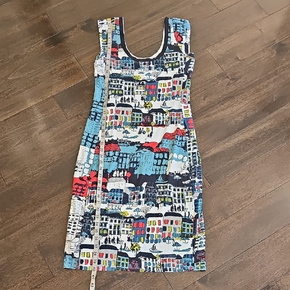 Anthropologie Weston Cityscape Print Dress Women’s Medium - Picture 6 of 11